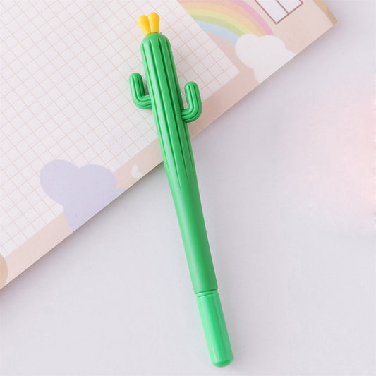 Cactus-Shaped Gel Pens (0.5mm) - Black Ink